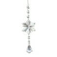 thumbnail image 1 of Crystal Light Catcher Prism Snowflake Wind Chime Hanging Christmas Sundrop (C), 1 of 7