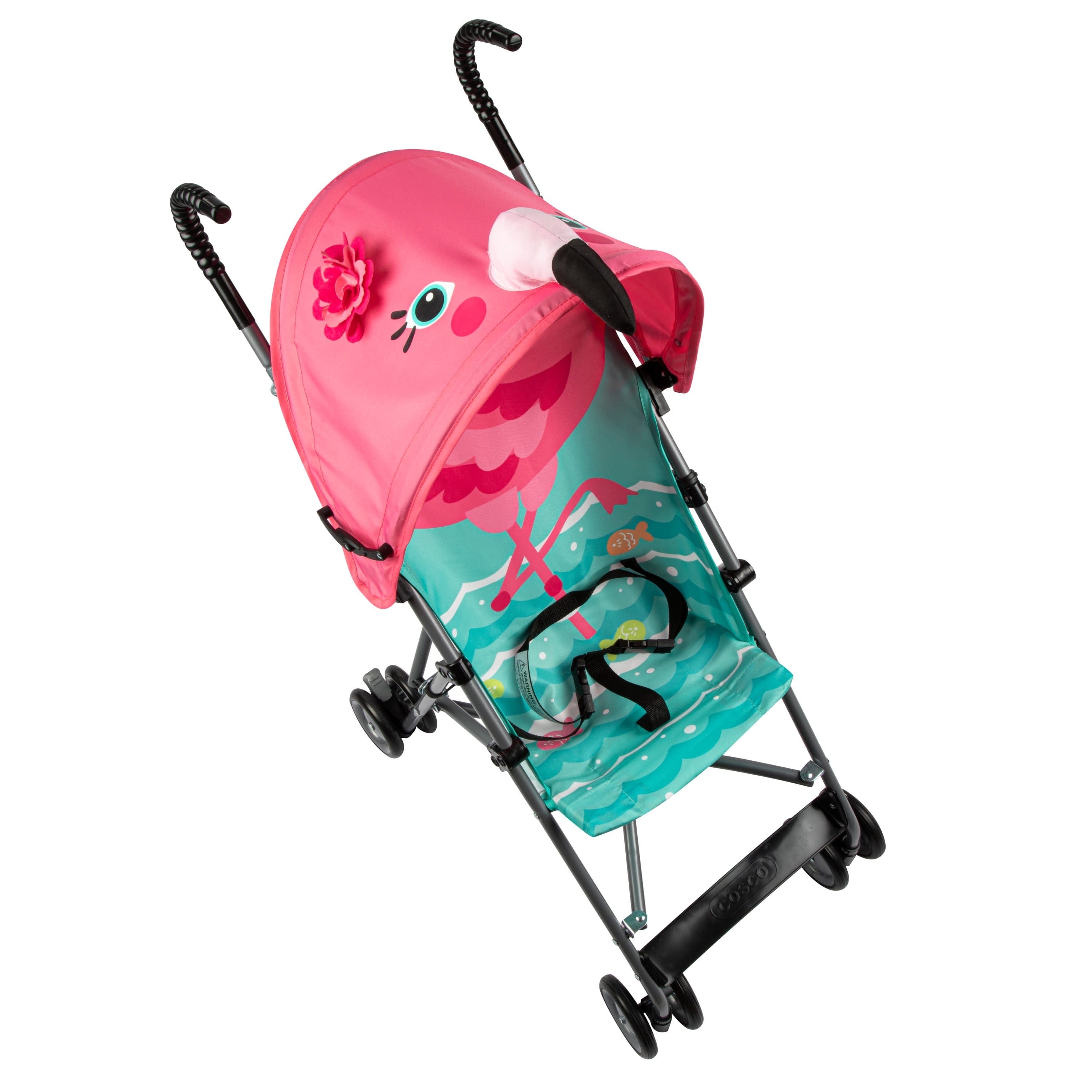 Cosco Kids Character Umbrella Stroller, Pink Flamingo, Toddler, Unisex