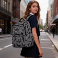 thumbnail image 4 of HUISEFOR Black Bat Bow Backpack for School Kids 17 Inch Large Capacity Backpack with Adjustable Shoulder Strap, Lightweight College Students Backpacks Comfortable Laptop Bags Age 6-18, 4 of 7