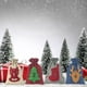 thumbnail image 5 of 24 bolsas de regalo de fieltro con calendario de adviento de Navidad con cuenta regresiva y clips adhesivos para colgar en el árbol de Navidad, 5 of 8