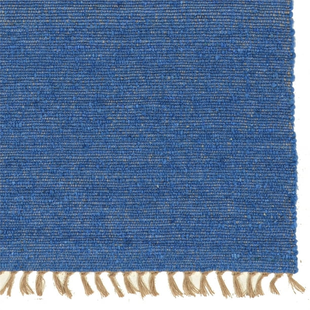 Hand Woven Loop Pile Wool Rug, 5' x 7'6