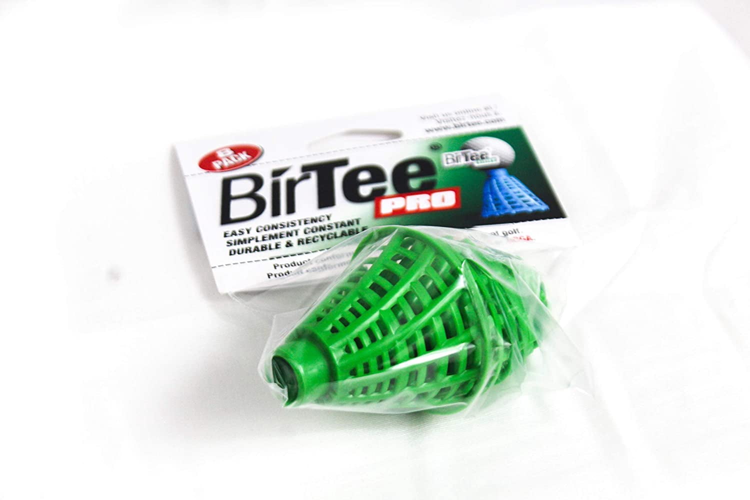 BirTee Pro Winter/Mat Golf Tees - 8 Pack (Green)