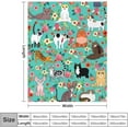 thumbnail image 2 of Cute Cat Blanket Kawaii Flannel Throw Blanket for Cat Lovers Kids Adults Gifts All Season 50"x40", 2 of 6