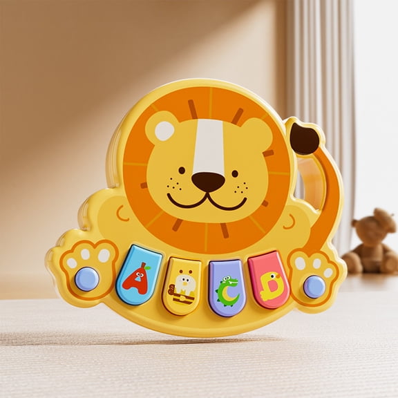 Animal Shaped Music Box Toy, Baby Button Organ with Melodies, Early Education Electronic Toy for Infants and Toddlers