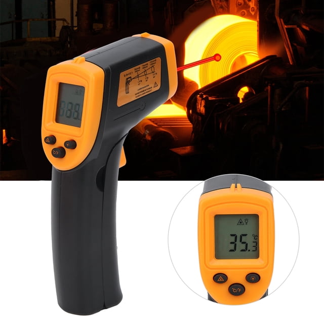 Termómetro Sin ContactO HW600 LCD Termómetro Infrarrojo para Medir la Temperatura: Liviano y Portátil, Apaguado Autico, Indicador de Batería Baja