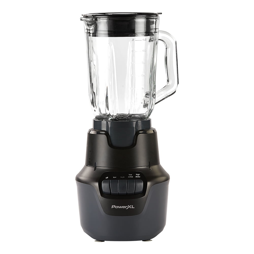 PowerXL Boost Blender Plus 4 Speed, 800 Watts, 48-oz Glass Jar, Black