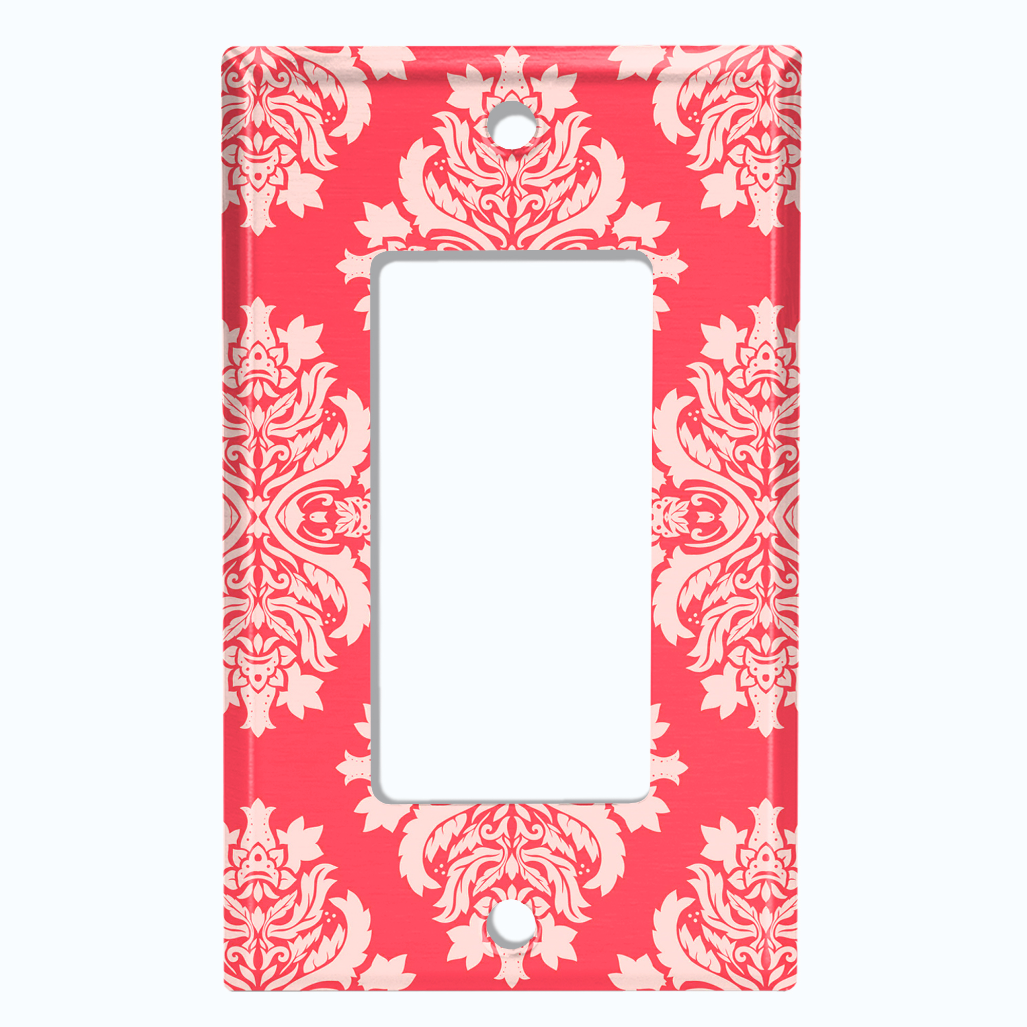 Elegant Damask Light Switch & Outlet Covers - Red & Gold, Standard Size