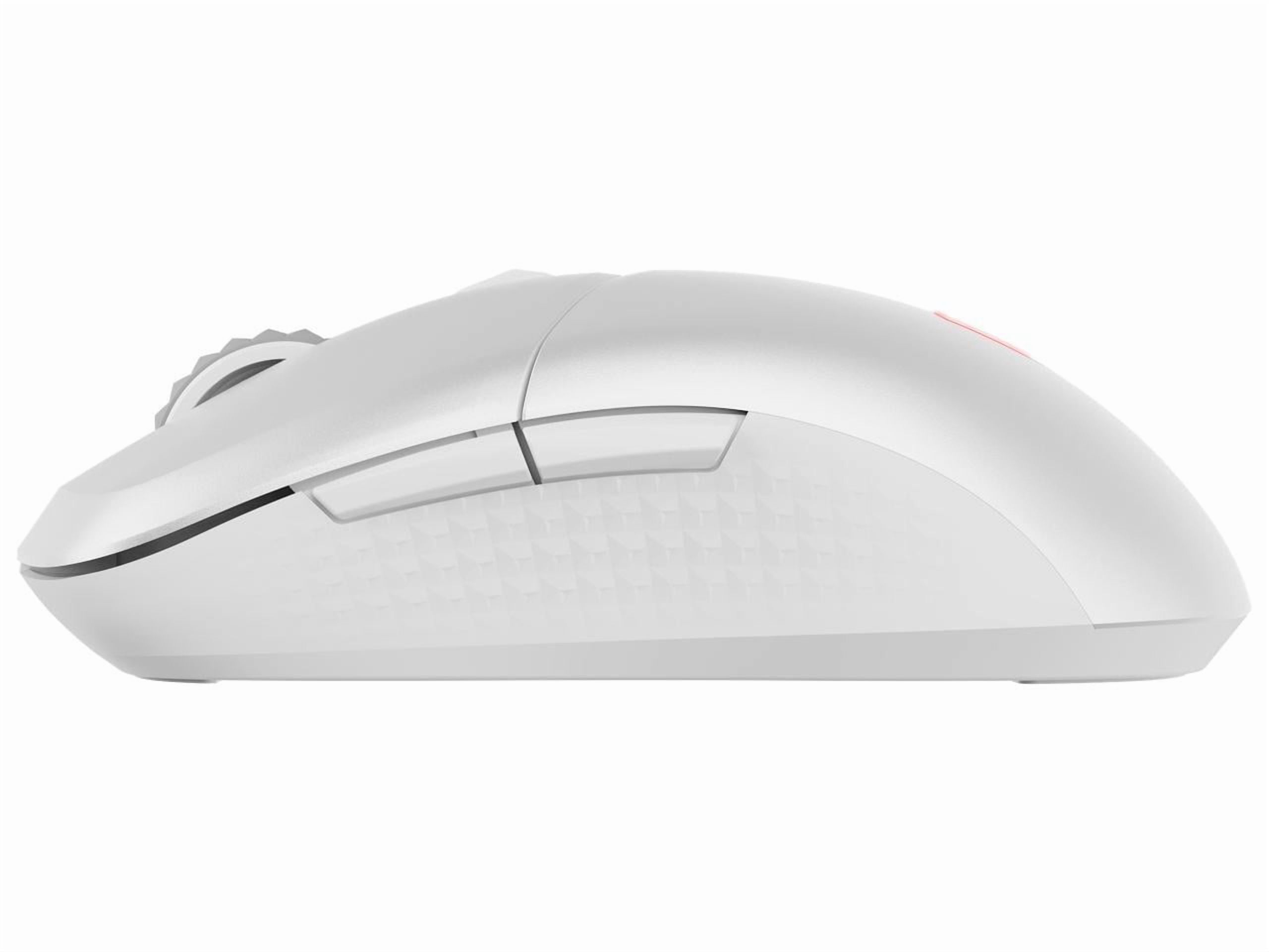 MSI Versa 300 Wireless White Gaming Mouse, 8000 DPI, 30M+ Clicks Kailh Switch, Optical Sensor, Ergonomic Ambitextrous Hand Design, RGB Light