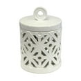 thumbnail image 3 of Sagebrook Home White Carved Ceramic Jar 11635, 3 of 3