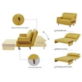 thumbnail image 2 of CQSXDA Sven 3-in-1 Convertible Sofa Bed Chair - Sleeper, Lounge & Accent Chair with Adjustable Backrest, 2 of 12