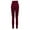 Wine, variant on Efsteb Womens Leggings High Waist Fitness Stretch Pants for Women Solid Color Tight Yoga Pants Running Gym Sports Leggings Pants Brown M