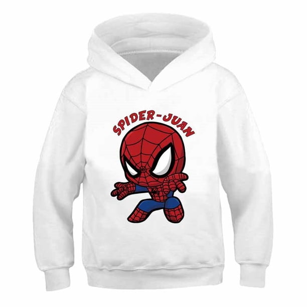 Marvel Avengers Spider-man Niños Niñas Sudaderas Venta caliente Algodón Niños pequeños Tops Animales Estampado de ropa para niños Hooded140CM zhangmengya CONDUJO