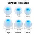 thumbnail image 2 of Mqimy Puntas De Repuesto Para Auriculares, Puntas De Silicona Para Auriculares, Se Adaptan A La Mayoría De Los Auriculares Internos (Agujero Interior De 3,8 Mm A 5,1 Mm), Puntas De Goma Para Auricular, 2 of 5