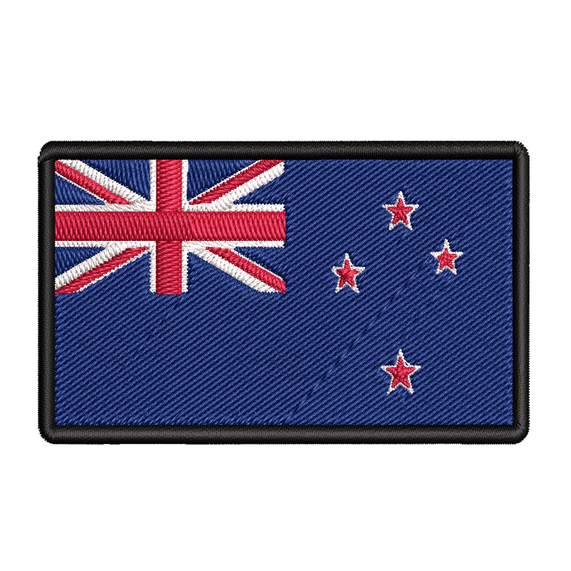 New Zealand Flag Embroidered Ironon Patch