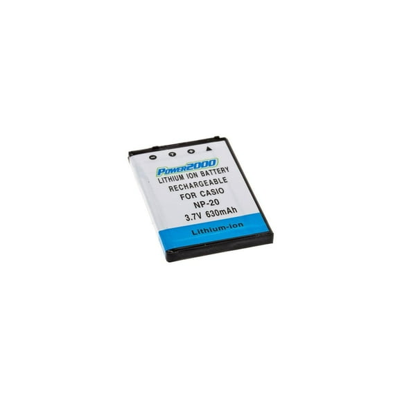 Power2000 NP-20 3.7V 630mAh Rechargeable Lithium-Ion Battery for Casio Exilim Digital Cameras