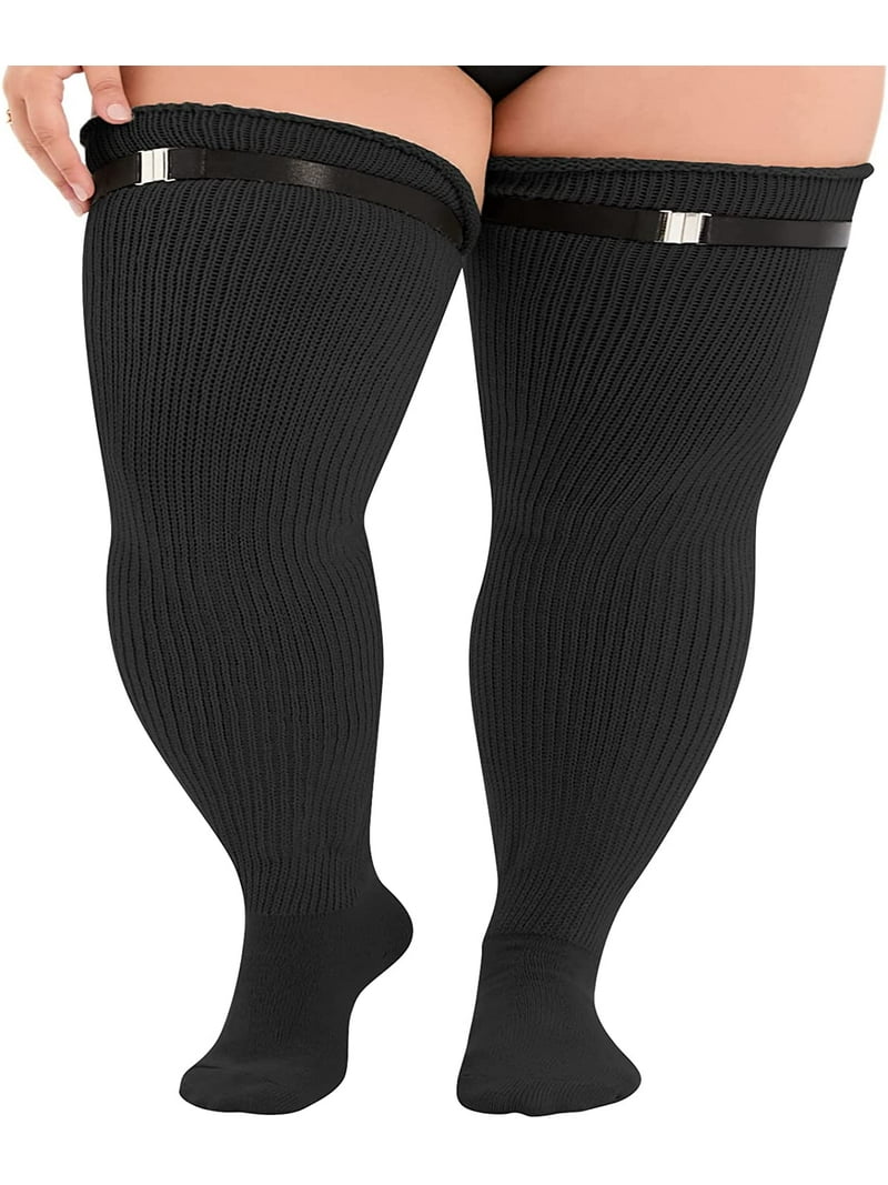 レッグウェア THICK RIBBED THIGH-HIGH SOCKS Amazon.com: Wool Plus Size Thigh High Socks For Thick Thighs