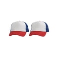 thumbnail image 1 of Top Headwear Men's Blank Rope Trucker Foam Mesh Plain White/Red/Royal, 1 of 2