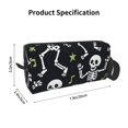thumbnail image 2 of Portable Storage Bag 7.9×3.5×2.4in Simple Design Convenient Storage And Finishing Bag Light Body Can Be Used As A Cosmetic Bag Storage Bag Dancing Skeleton Halloween Pattern, 2 of 8