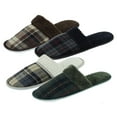 thumbnail image 2 of Starbay Men's Faux Suede Slide Warm Slip-on Hotel House Indoor Slippers, 2 of 2