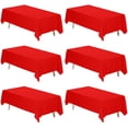 thumbnail image 1 of Mantel Fixwal rojo de poliéster rectangular de 70 x 120 cm, 1 of 7