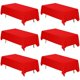 thumbnail image 1 of Mantel Fixwal rojo de poliéster rectangular de 70 x 120 cm, 1 of 7