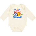 thumbnail image 3 of Inktastic Its My Birthday Circus Tent with Lion 2 Years Old Boys or Girls Long Sleeve Baby Bodysuit, 3 of 5