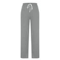 thumbnail image 6 of SwiftWear Women's Drawstring Wide Leg Pants with Pockets, Elastic Waist Athletic Lounge Wear, Comfortable Casual Sweatpants S-2XL, 6 of 8