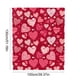 thumbnail image 2 of Lunxisen 2 Pcs Valentine's Day Throw Blanket Red Pink Heart Plaid Fuzzy Blanket Romantic Love Heart Decorative Soft Cozy Flannel Blanket for Mom Couple Home Bed Couch Chair.(100*130cm), 2 of 8