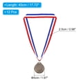 thumbnail image 2 of Uxcell Gold Award Medals, Blank  Style Winner Medals with Neck Ribbon, Copper 12Pcs, 2 of 7