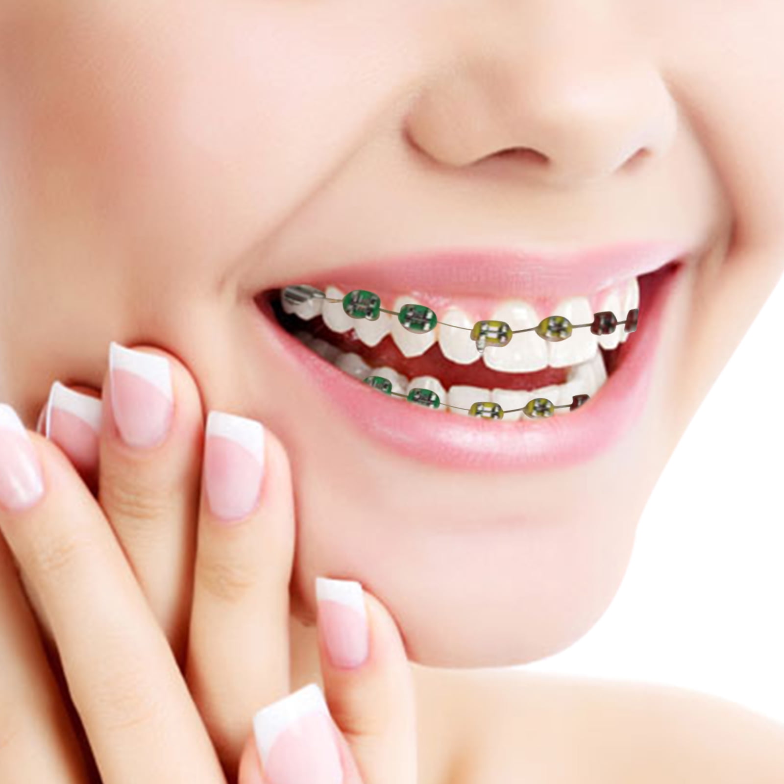 Fake Braces,Kids Fake Braces Lip Protector Colorful Braces Wire,Teeth Braces Wire Stylish Teeth Cosplay Braces for Dentists Kids