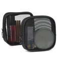 thumbnail image 3 of 4 neceser de malla para maquillaje, neceser de viaje con cremallera, mini neceser de viaje para cosméticos, neceser de viaje para artículos de tocador diarios, accesorios (negro), 3 of 5