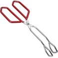 thumbnail image 1 of Barbecue Tongs Scissor Tongs Stainless Steel Food Tongs with Wrap Handle Angled Bread Clamp for BBQ Grilling Cake 11inch, 1 of 4