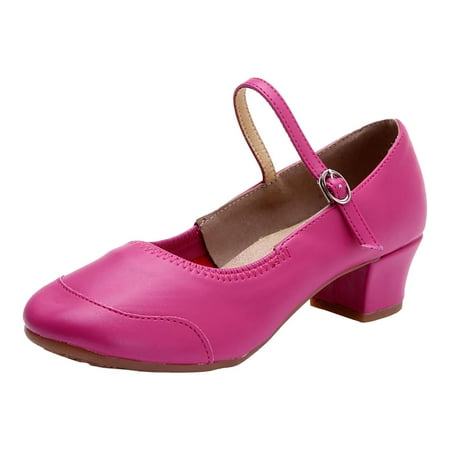

Sandals Women Solid Color Shoes Pu Hot Pink 37