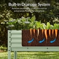 thumbnail image 6 of Best Choice Products 72x24x30in Non Toxic Elevated Galvanized Metal Garden Bed Corner Protectors - Sage Green, 6 of 9