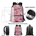 thumbnail image 6 of Uorisanigo School Bag Backpack Girls Boys 6-12 Year Colorful Butterfly Large Capacity Casual Daypack School Bag Bookbag with Padded Straps for Schools, Camps and Travel, 6 of 6