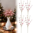 thumbnail image 2 of Valentines Day Artificial Heart Flowers Berry Stems, Ngxiha 4Pc Red Pink White Heart Shaped Valentines Picks for Wedding Anniversary Vase Filler Valentine Decorations for Home Party, 2 of 9