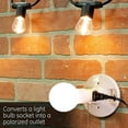 thumbnail image 3 of Screw Base Light Bulb Socket w/ Pull Chain Switch Converter Outlets to AC 2HOT2, 3 of 7