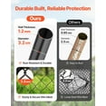 thumbnail image 5 of Chain Link Fence Gate, 72 x 48 in, Adjustable Chain Link Fence Panel, Fit 2.2-6 ft (W) x 6 ft (H) Garden Fence Gate Opening, Fencing Gate with Plastic Coating, for Farm Black, Posts Not Included, 5 of 10