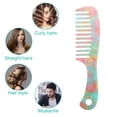 thumbnail image 7 of Unique Bargains 1 Pc Hair Detangling Comb Wide Tooth Anti-Static Hair Supplies Multicolor, 7 of 7