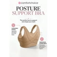 thumbnail image 3 of Comfort Choice Women's Plus Size Front-Close Wireless Posture Bra, 3 of 6