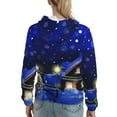 thumbnail image 7 of Haiem Christmas Night for Women's Fashion Hoodies & Sweatshirts with Kangaroo Pocket,Hooded Sweatshirt with Eye-catching Drawstrings-Large, 7 of 7