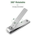 thumbnail image 3 of Graflsoa Premium Stainless Steel Nail Clipper Set - 3-Piece Striped Design for Easy and Healthy Nail Care, 3 of 6