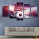 thumbnail image 4 of Arte de pared en lienzo, pintura en lienzo de deportes de fútbol, pintura de pared moderna, pintura en lienzo probada y confiable, 4 of 12