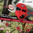 thumbnail image 4 of Cordless Pruning Shears by LivingSURE Portable Electric Shears For Gardening Tree and Flower Trimming, Branch Cutter for Outdoor Bushes and Garden - Battery Not Included, 4 of 9