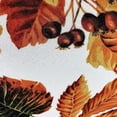 thumbnail image 4 of Allover Autumn Leaves Easy-Care Printed Fabric Tablecloth (60"x84" Rectangle, White), 4 of 5