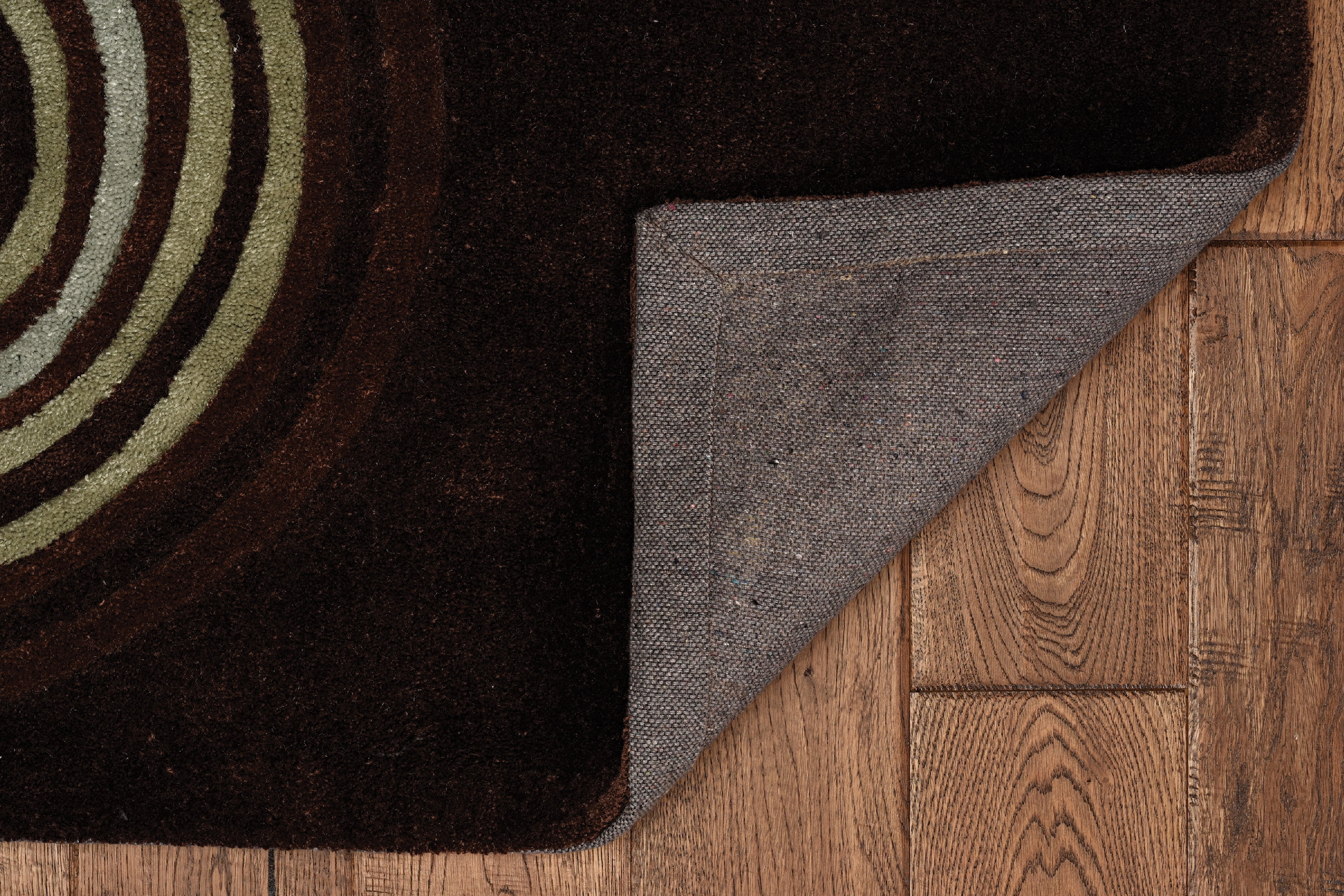 Trio Brinlee Chocolate Area Rug 5x7 Transitional Contemporary Indoor Design