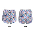 thumbnail image 6 of Goofa Cartoon colorful cute cat Printed Women 2 in 1 Running Shorts,Quick Dry Athletic Workout Shorts,High Waisted Athletic Shorts with Liner Pockets-, 6 of 9