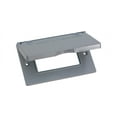 thumbnail image 2 of Sigma Engineered Solutions 14249 Horizontal GFCI Cover Rectangle Metal 1 gang Wet Locations Gray, 2 of 4