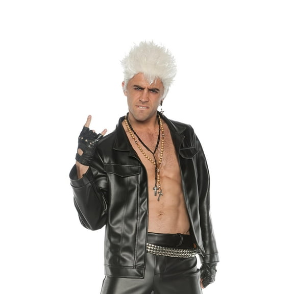 Underwraps 80's Rocker Faux Leather Adult Costume Jacket | One Size Male