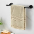 thumbnail image 3 of 6-Piece Brushed Black Bathroom Hardware Set, Black Towel Bar Set Bathroom Towel Holder Set Towel Rack Set Stainless Steel Wall Mounted, 23.6 Inch, 3 of 7